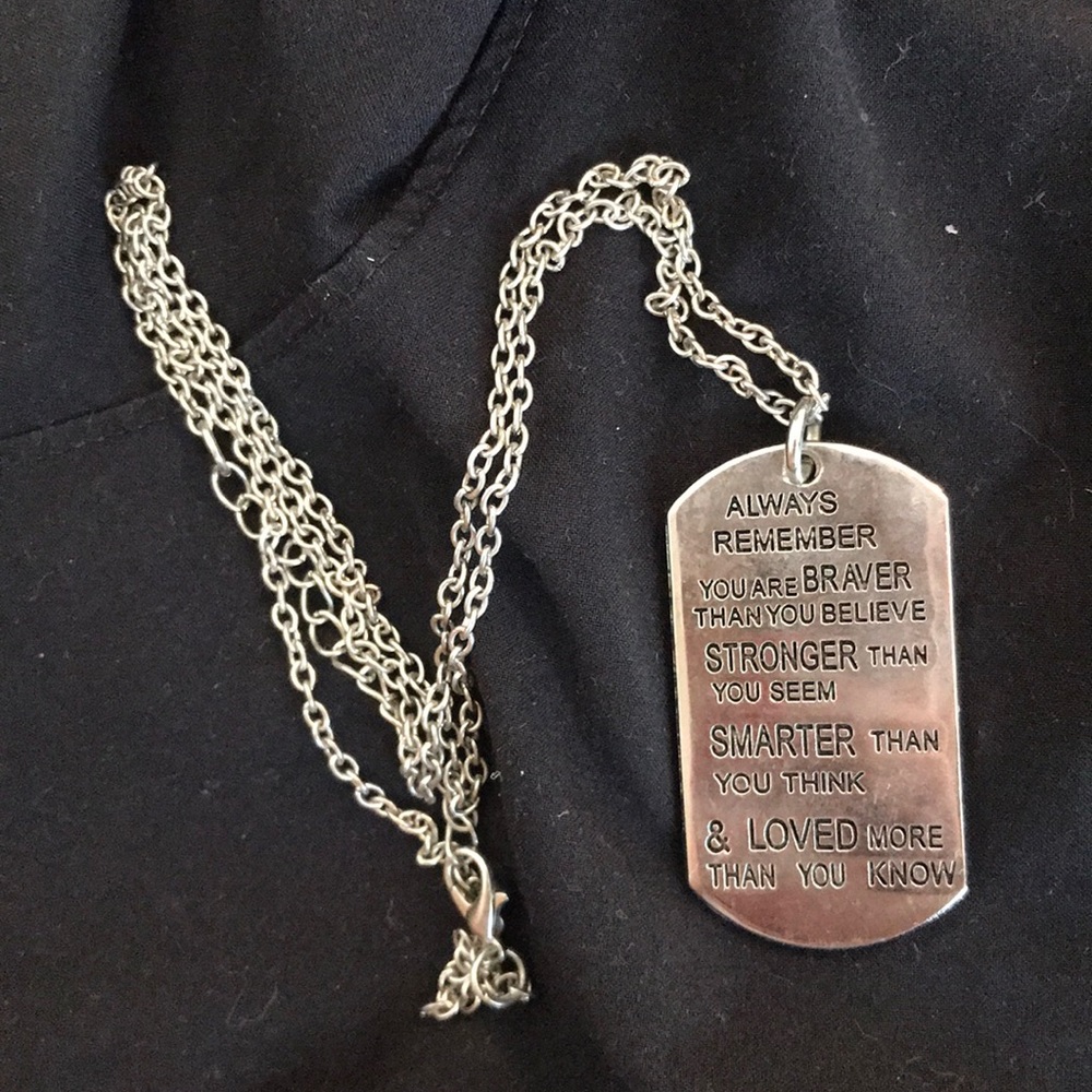 Tag necklace